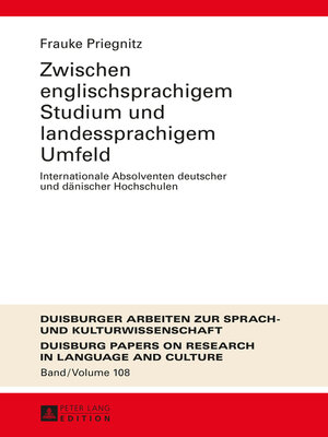 cover image of Zwischen englischsprachigem Studium und landessprachigem Umfeld